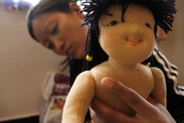Tibetan doll maker