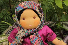 Samira, one of our Ladakhi dolls